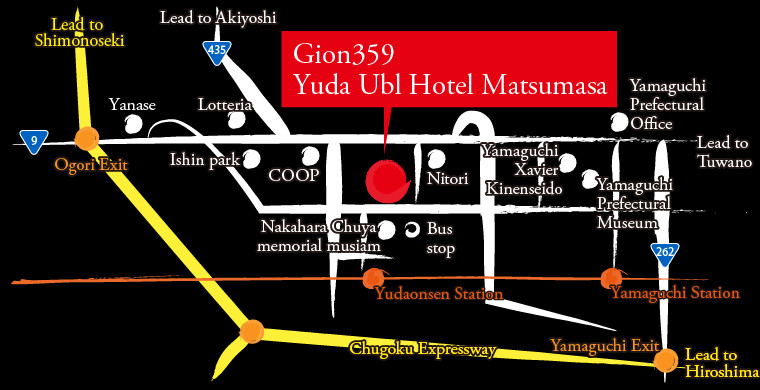 GION359 Ubl Yuda Hot spring hotel 【Hotel at Yamaguchi City】